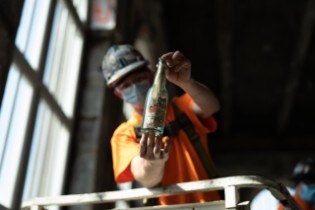 Message Mystery at Michigan Central Station